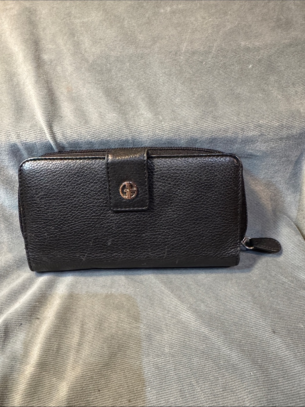 Giani Bernini Black Softy Leather All-In-One Wallet